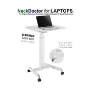 NeckDoctor Adjustable Ergonomic Laptop Stand White