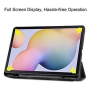 Maxguard BPS003GC Protettivo Folio Case Black with Screen Protector For Galaxy Tab S7 Plus