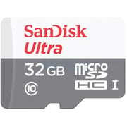 Sandisk Ultra microSDHC Memory Card 32GB White/Grey SDSQUNR-032G-GN3MN