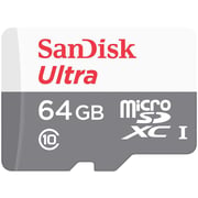 Sandisk Ultra microSDHC Memory Card 64GB White/Grey SDSQUNR-064G-GN3MN