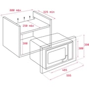 TEKA MB 620 BI 20L Built-in Mechanical Microwave