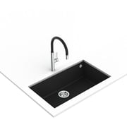 TEKA Single Lever Kitchen Tap With Aerator Integrated In Spout Fot 995 Black