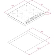 TEKA IZC 64630 BK MST 60cm Induction Hob with Direct Functions MultiSlider and 4 zones Urban Colors