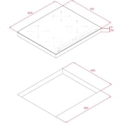 TEKA IZC 64010 BK MSS 60cm Induction Hob with Direct Functions MultiSlider and 4 zones Urban Colors
