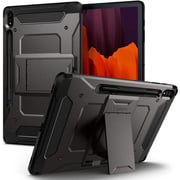 Spigen Tough Armor Pro designed for Galaxy Tab S8 PLUS case cover (2022) / Galaxy Tab S7 PLUS case (2020) with S Pen Holder - Gunmetal