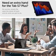 Spigen Tough Armor Pro designed for Galaxy Tab S8 PLUS case cover (2022) / Galaxy Tab S7 PLUS case (2020) with S Pen Holder - Gunmetal