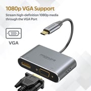 Promate HDMI To Type C & VAG Adapter