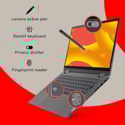Lenovo Ideapad Flex 5 14ARE05 (2020) 2-in-1 Laptop - AMD Ryzen 7-4700U / 14inch FHD / 512GB SSD / 8GB RAM / Shared AMD Radeon Graphics / Windows 10 / English & Arabic Keyboard / Grey - [81X2007LAX]