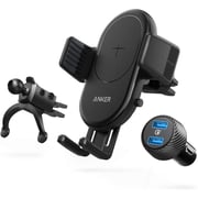 Anker Powerwave 2 Port Wireless Car Charger Black