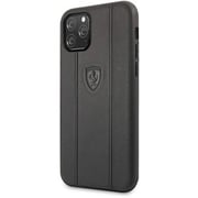 Ferrari Leather Case With Ferrari Logo For Iphone 11 Pro Black
