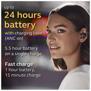 Jabra Elite 75t Earbuds – Active Noise Cancelling Bluetooth Headphones with Long Battery Life for True Wireless Calls and Music – Titanium Black