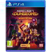 Sony PlayStation 4 Pro 1TB Console Black with DS4 Controller and PS4 Minecraft Dungeons Hero Edition Game