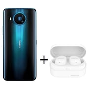 Nokia 8.3 5G 128GB Blue Flare Smartphone + Free Nokia EarBuds Lite + 1 Yr. Accidental Protection worth AED 698