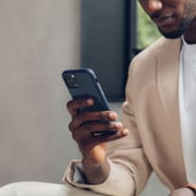 غطاء موشي آي جليز أزرق لهاتف  iPhone 12 Pro Max