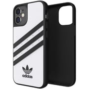 أديداس  -  اصلي  -  حافظة مصبوبة  - FW20 - iPhone 12 Mini -  أسود / أبيض