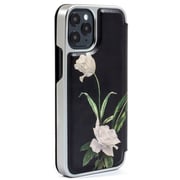 Ted Baker Elderflower Folio Case Black iPhone 12 mini