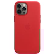 Apple iPhone 12 Pro Max Leather Case with MagSafe - (PRODUCT)RED