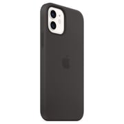 حافظة سيليكون صغيرة لهاتف أبل iPhone 12 مع MagSafe - أسود