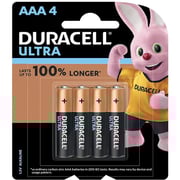 Duracell Ultra AAA Battery Black and Gold (Pack of 4pcs)