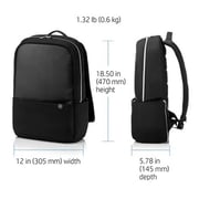 HP Duotone Backpack 15.6inch Black/Silver (4QF97AA)