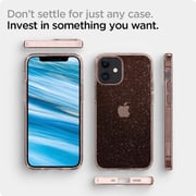 Spigen Liquid Crystal Glitter Designed For iPhone 12 Pro Mini Case/Cover Rose Quartz