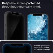 Spigen Glastr Ez Fit (2 Pack) Designed For iPhone 12 And iPhone 12 Pro Screen Protector 6.1-inch Premium Tempered Glass Case Friendly