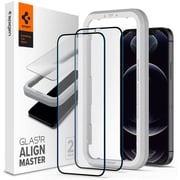 Spigen Glastr Align Master (2 Pack) Designed For iPhone 12 Pro Max Screen Protector 6.7