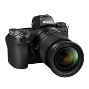 كاميرا رقمية نيكون Z6 بدون مرآة سوداء+عدسة مقاس24-70 مم وفتحة بؤرة F/4.