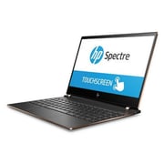 HP Spectre 13-AF005NE Laptop - Core i7 1.8GHz 8GB 1TB Shared Win10 13.3inch FHD Dark Ash Englsih/Arabic Keyboard