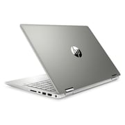 HP Pavilion x360 14-DH1007NE Convertible Touch Laptop - Core i7 1.8GHz 16GB 1TB+256GB 2GB Win10 14inch FHD Mineral Silver English/Arabic Keyboard