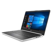 HP (2019) Laptop - 10th Gen / Intel Core i3-1005G1 / 14inch HD / 128GB SSD / 4GB RAM / Shared Intel UHD Graphics / Windows 10 / English Keyboard / Silver - [14-DQ1037WM]