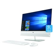 HP Pavilion 24-XA0011NE All-in-One Desktop - Core i7 2GHz 16GB 1TB+256GB 4GB Win10 23.8inch FHD Snowflake White