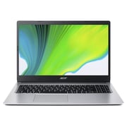 Acer Aspire 3 A315-23-R35R Laptop - Ryzen 3 2.6GHz 4GB 512GB Shared Win10 15.6inch HD Pure Silver English/Arabic Keyboard