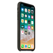 Apple Leather Case Black For iPhone X - MQTD2ZM/A