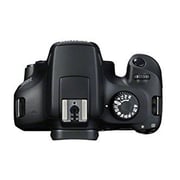 هيكل كاميرا كانون رقمية بعدسة أحادية عاكسة أسود طراز EOS 4000D+ عدسة EF-S مقاس18-55 مم+ عدسة EF مقاس 75-300.
