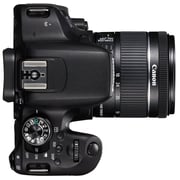 كاميرا كانون رقمية بعدسة أحادية عاكسة سوداء طرازEOS 800D بعدسة EFS مقاس 8-55 مم ومثبت صورIS ومزودة بتقنية STM.