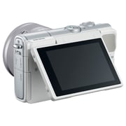 Canon EOS M100 Mirrorless Digital Camera Body White With EF-M15-45 IS STM Lens