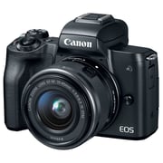Canon EOS M50 Mirrorless Digital Camera Black With EF-M 15-45 IS STM Lens + Vlogger Kit