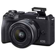Canon EOS M6 Mark II Mirrorless Digital Camera Black EF-M15-45mm Lens