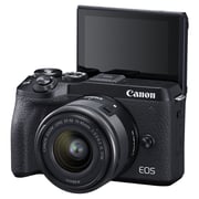 Canon EOS M6 Mark II Mirrorless Digital Camera Black EF-M15-45mm Lens