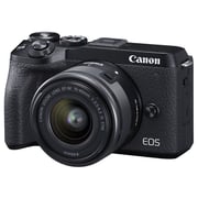 Canon EOS M6 Mark II Mirrorless Digital Camera Black EF-M15-45mm Lens