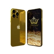 Caviar Luxury 24K Gold Customized iPhone 14 Pro Limited Edition 128 GB International Version - CrystalBrilliance