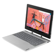 Lenovo ideapad D330-10IGM Laptop - Celeron 1.1GHz 4GB 64GB Shared Win10 10.1inch HD Mineral Grey English/Arabic Keyboard