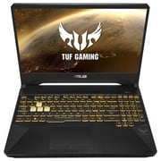 Asus TUF FX505DT-BQ051T Gaming Laptop - Ryzen 5 2.1Hz 8GB 512GB 4GB Win10 15.6inch FHD Stealth Black English/Arabic Keyboard