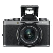 Fujifilm X-T100 Mirrorless Digital Camera Dark Silver With XC 15-45mm f/3.5-5.6 OIS PZ Lens