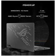 Asus ROG Zephyrus G14 GA401IV-HA194T Gaming Laptop - Ryzen 9 3GHz 16GB 1TB 6GB Win10 14inch QHD Eclipse Grey English/Arabic Keyboard
