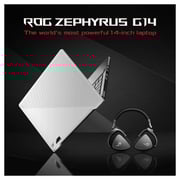 Asus ROG Zephyrus G14 GA401IV-HA037T Gaming Laptop - Ryzen 9 3GHz 16GB 1TB 6GB Win10 14inch WQHD Mirage White