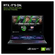 Asus ROG Zephyrus Duo 15 GX550LXS-HC055T Gaming Laptop - Core i9 2.4GHz 32GB 2TB 8GB Win10 15.6inch 4K UHD Gunmetal Grey