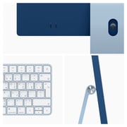 Apple iMac 24-inch (2021) - Apple M1 Chip / 8GB RAM / 256GB SSD / 7-core GPU / macOS Big Sur / English Keyboard / Blue / Middle East Version - [MJV93ZS/A]