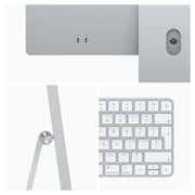 Apple iMac 24-inch (2021) - Apple M1 Chip / 8GB RAM / 256GB SSD / 7-core GPU / macOS Big Sur / English Keyboard / Silver / Middle East Version - [MGTF3ZS/A]